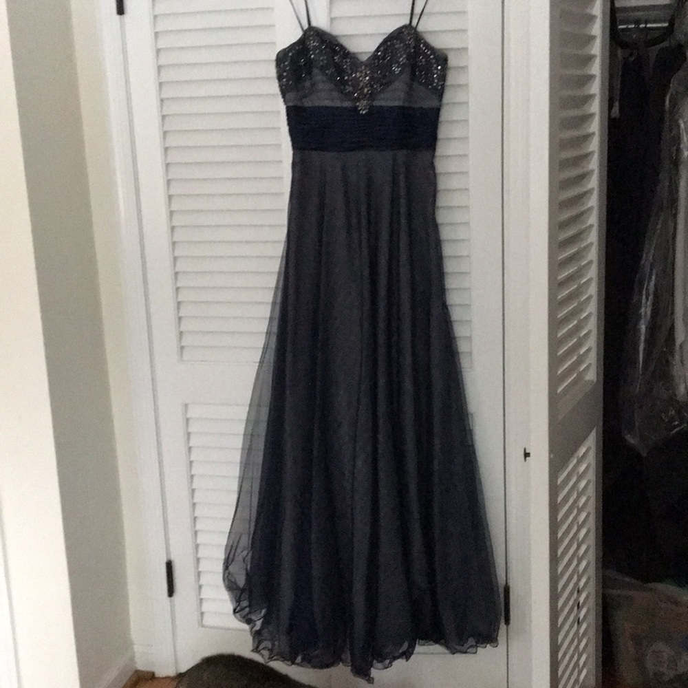 Navy ball gown